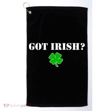 Got Irish? Cloverleaf Golf Towel