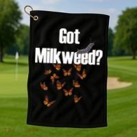 Got Milkweed? Golf Towel thumb 1