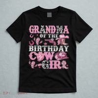 Grandma Of The Birthday Cow Girl Rodeo Cow Girl Birthday T-Shirt thumb 5