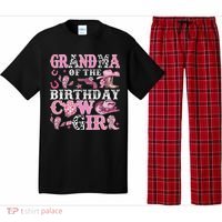 Grandma Of The Birthday Cow Girl Rodeo Cow Girl Birthday Pajama Set thumb 0