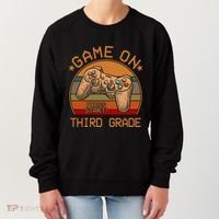 Game On Third Grade Back To School Gamer Funny Funny Gift Women's Sweatshirt thumb 0