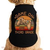 Game On Third Grade Back To School Gamer Funny Funny Gift Doggie Tank thumb 0