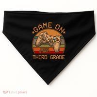 Game On Third Grade Back To School Gamer Funny Funny Gift USA-Made Doggie Bandana thumb 0