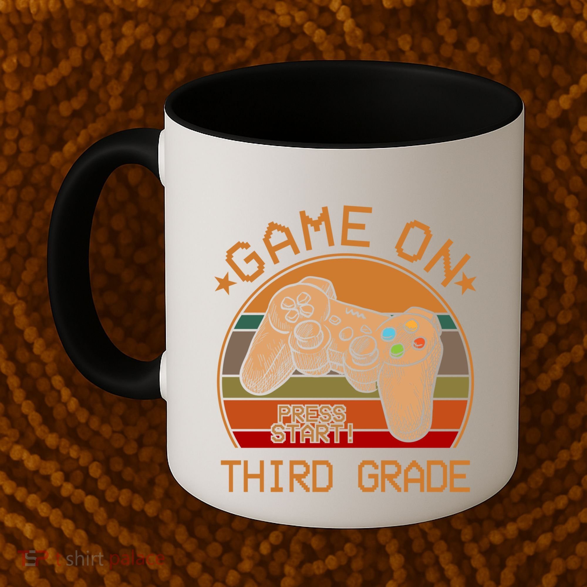 Game On Third Grade Back To School Gamer Funny Funny Gift Coffee Mug