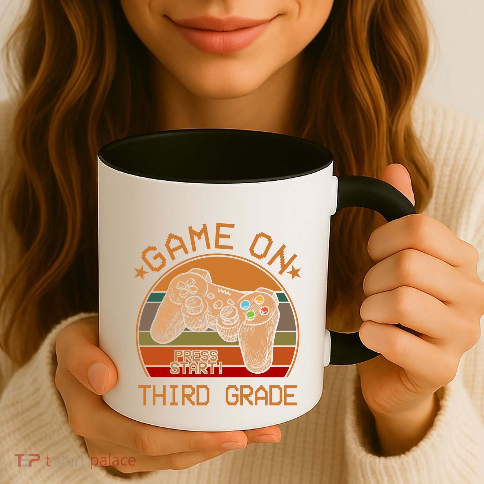 Game On Third Grade Back To School Gamer Funny Funny Gift Coffee Mug