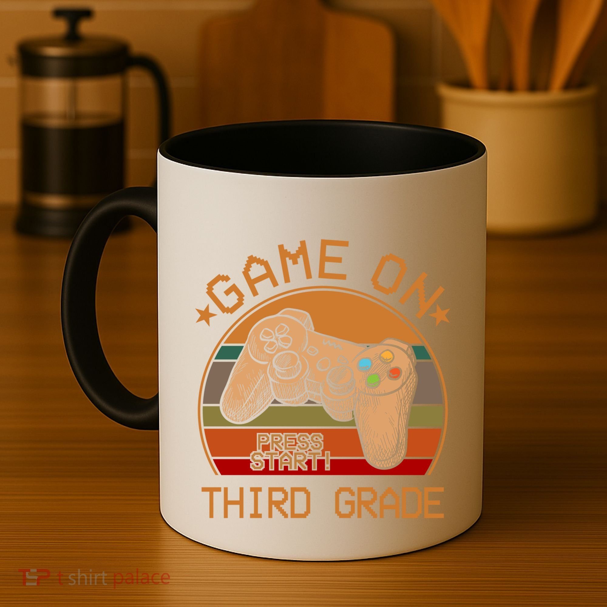 Game On Third Grade Back To School Gamer Funny Funny Gift Coffee Mug