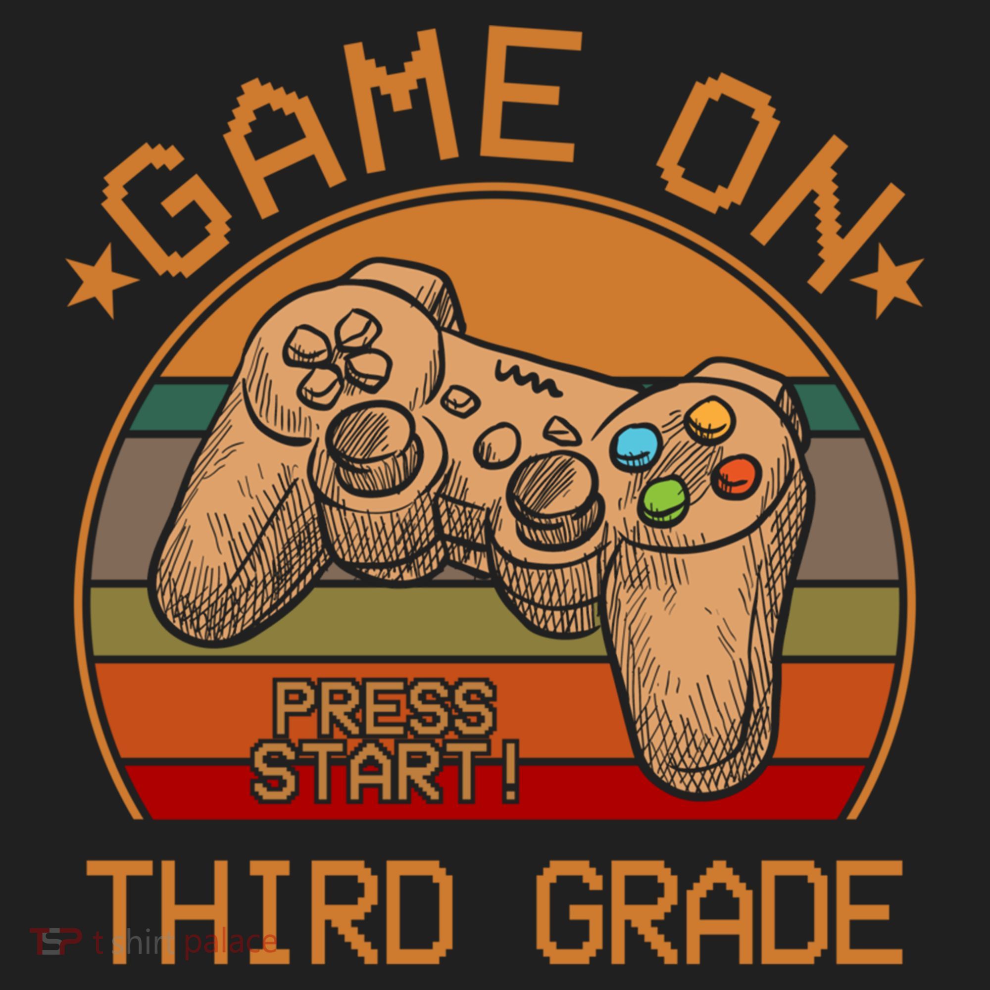 Game On Third Grade Back To School Gamer Funny Funny Gift Beanie