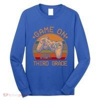Game On Third Grade Back To School Gamer Funny Funny Gift Long Sleeve Shirt thumb 0
