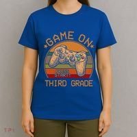 Game On Third Grade Back To School Gamer Funny Funny Gift T-Shirt thumb 4