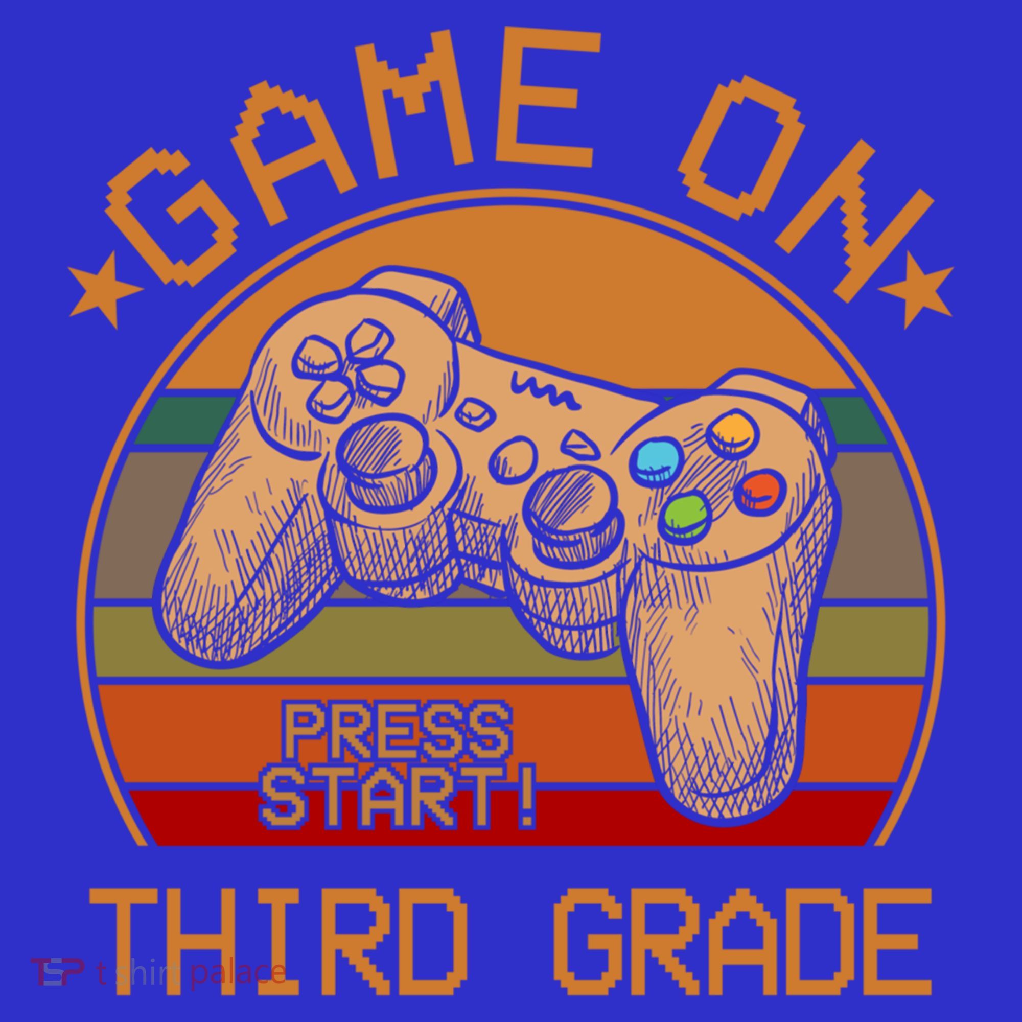 Game On Third Grade Back To School Gamer Funny Funny Gift Coaster