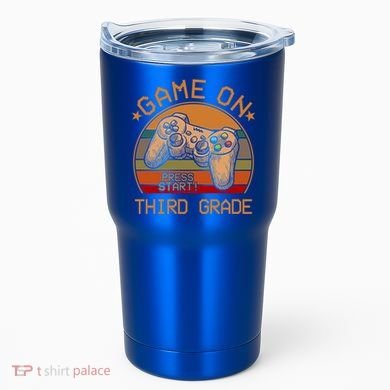 Game On Third Grade Back To School Gamer Funny Funny Gift Tumbler