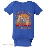 Game On Third Grade Back To School Gamer Funny Funny Gift Baby Bodysuit thumb 0
