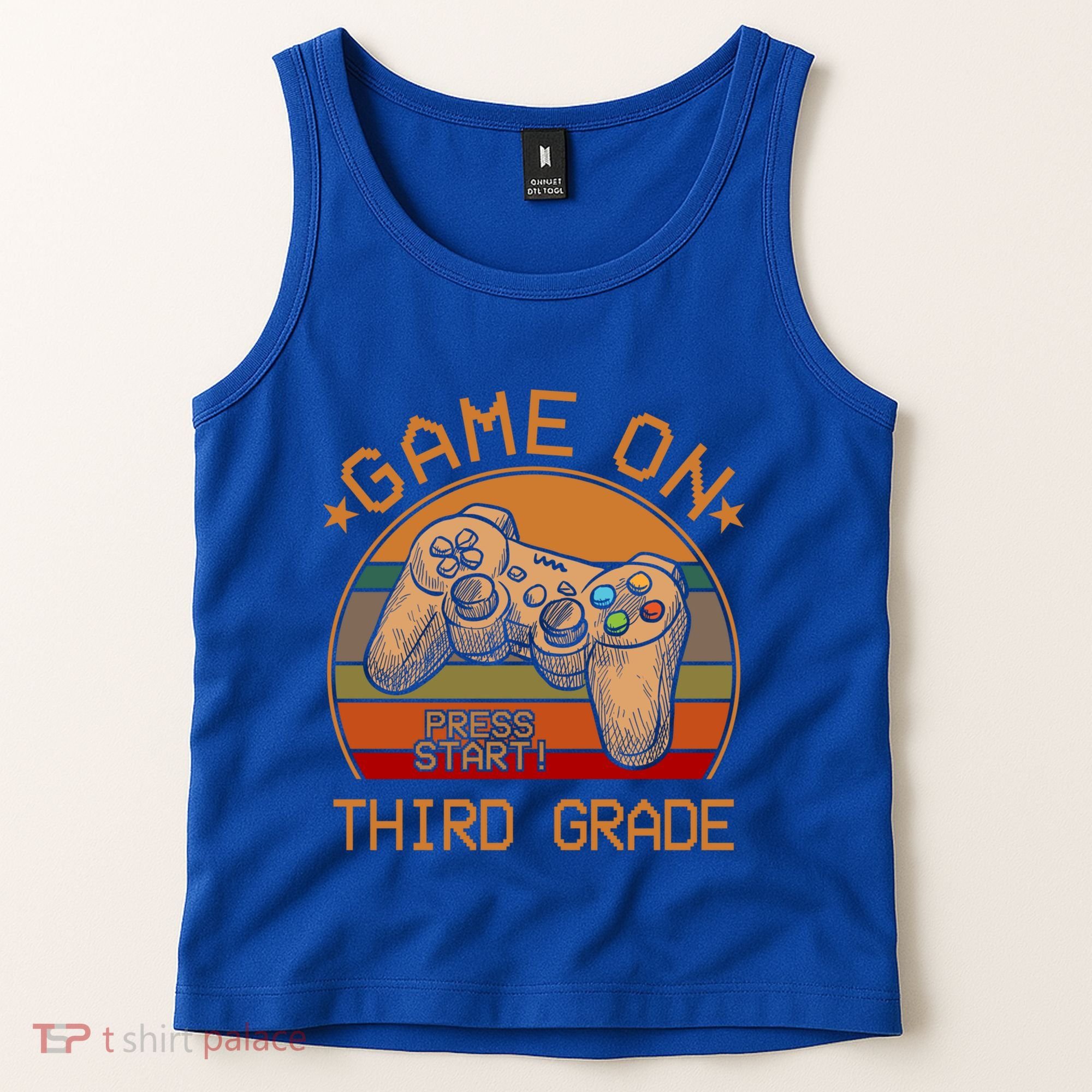 Game On Third Grade Back To School Gamer Funny Funny Gift Tank Top