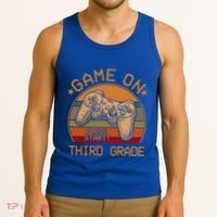 Game On Third Grade Back To School Gamer Funny Funny Gift Tank Top thumb 3