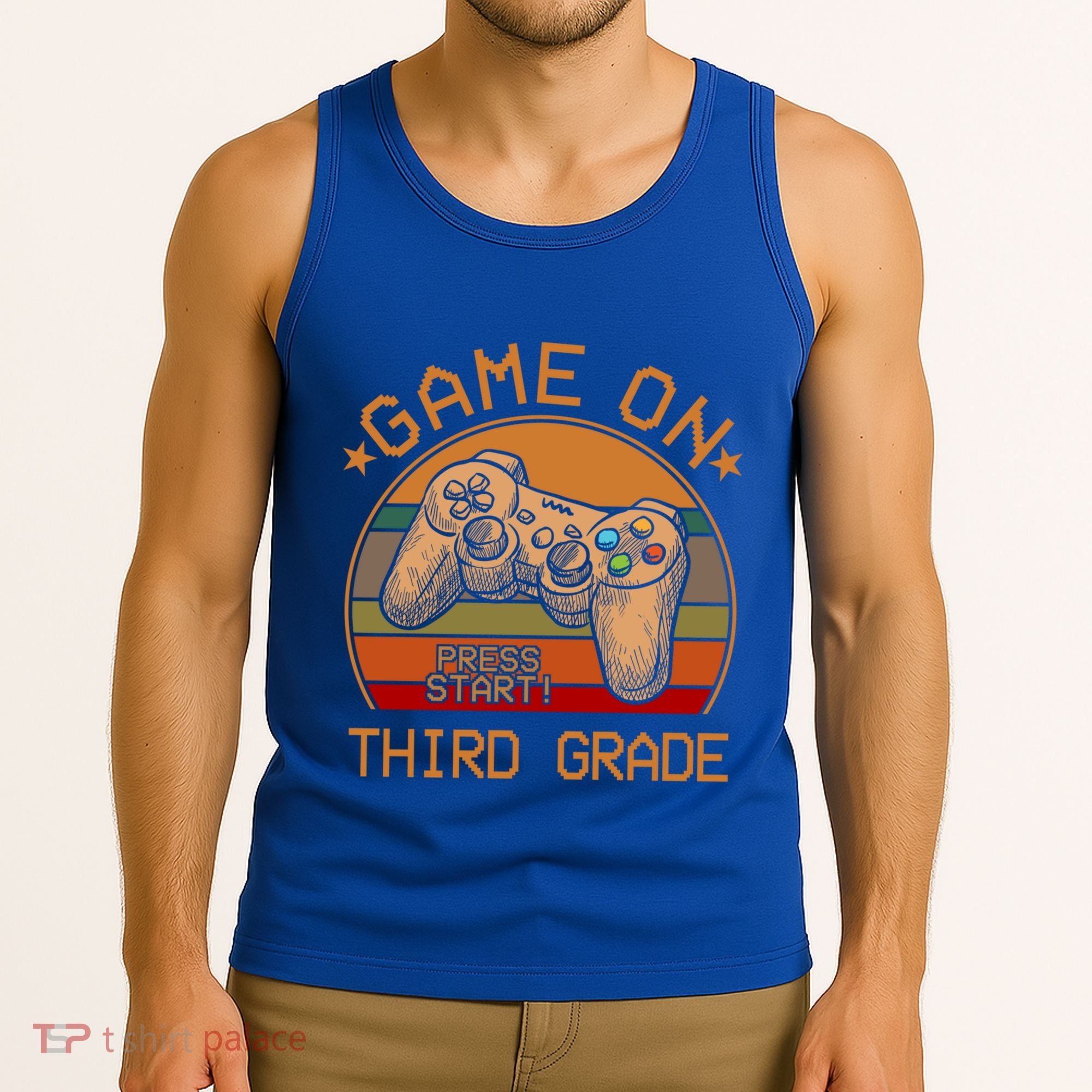 Game On Third Grade Back To School Gamer Funny Funny Gift Tank Top