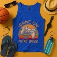 Game On Third Grade Back To School Gamer Funny Funny Gift Tank Top thumb 4