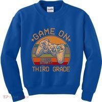 Game On Third Grade Back To School Gamer Funny Funny Gift Kids Sweatshirt thumb 0
