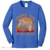 Game On Third Grade Back To School Gamer Funny Funny Gift Kids Long Sleeve Shirt thumb 0