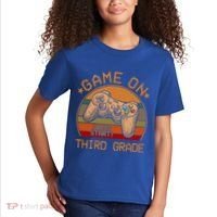 Game On Third Grade Back To School Gamer Funny Funny Gift Kids T-Shirt thumb 2