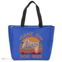 Game On Third Grade Back To School Gamer Funny Funny Gift Tote Bag thumb 0