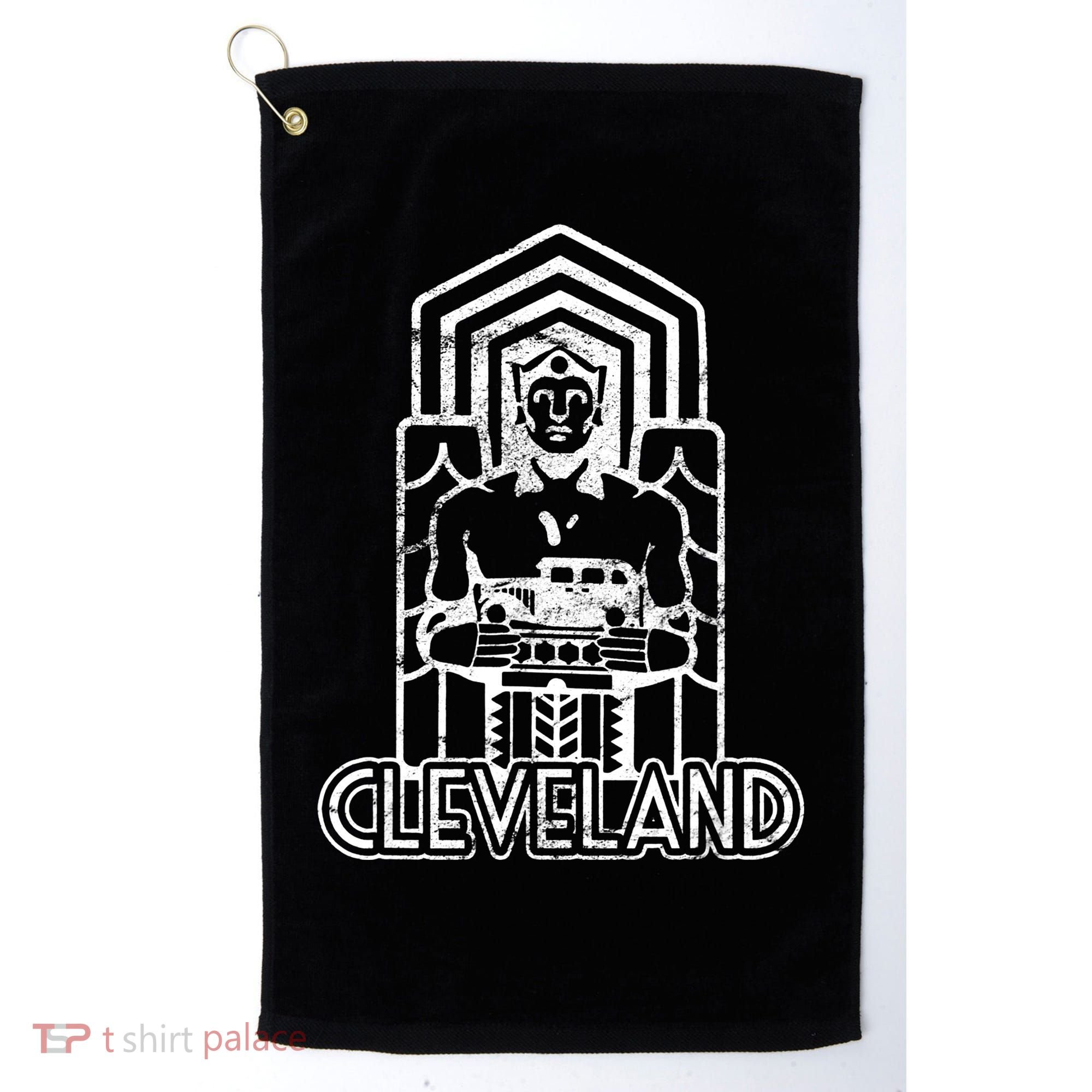 Guardian Of Traffic Cleveland Bridge Retro Golf Towel