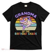 Grandma Of The Shark Birthday Matching Family T-Shirt thumb 0