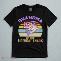 Grandma Of The Shark Birthday Matching Family T-Shirt thumb 5