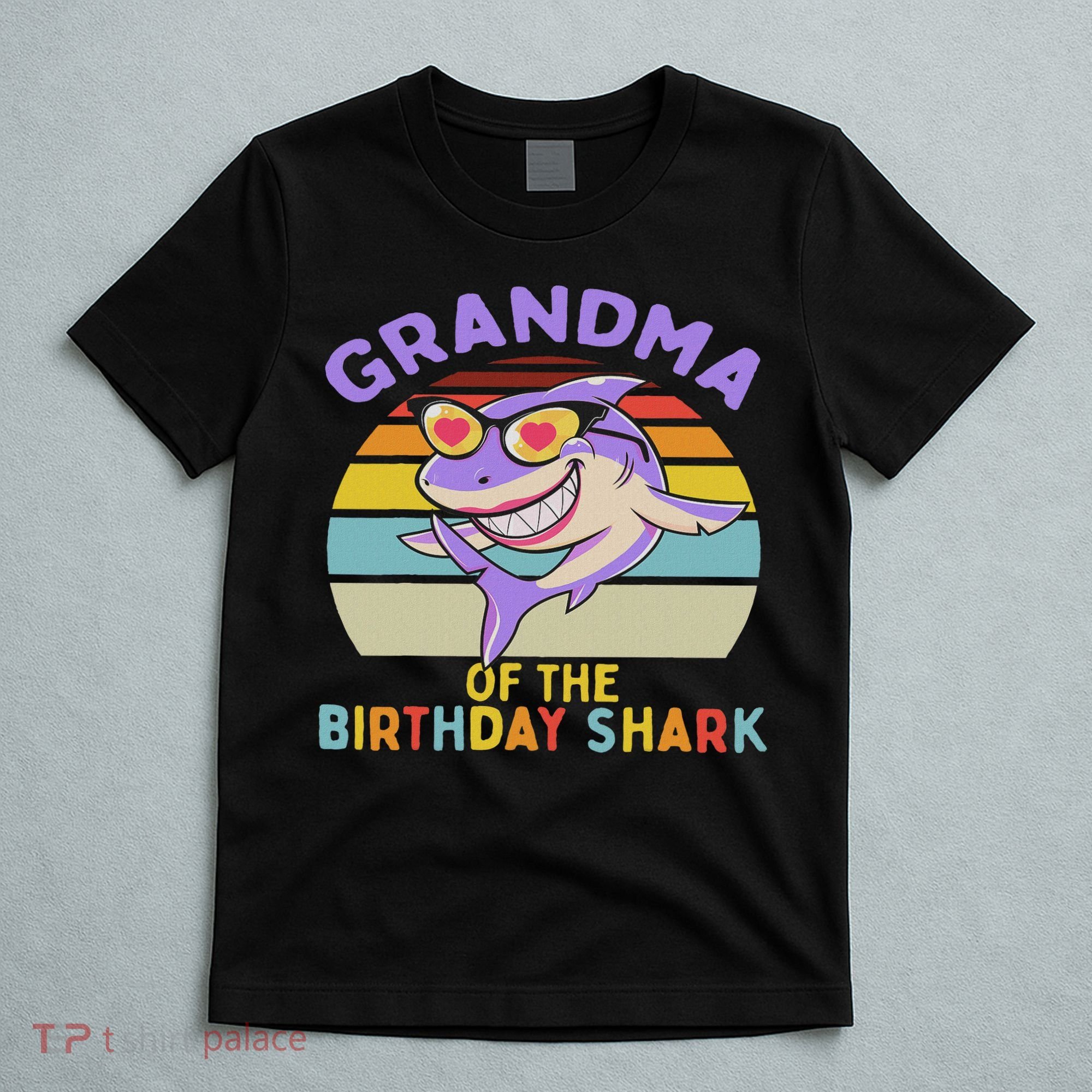 Grandma Of The Shark Birthday Matching Family T-Shirt