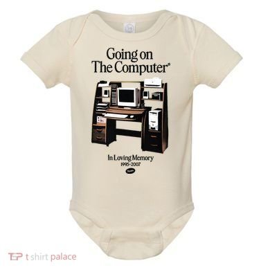 Going On The Computer In Loving Memory 1995 2007 Baby Bodysuit
