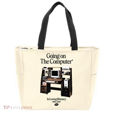 Going On The Computer In Loving Memory 1995 2007 Tote Bag