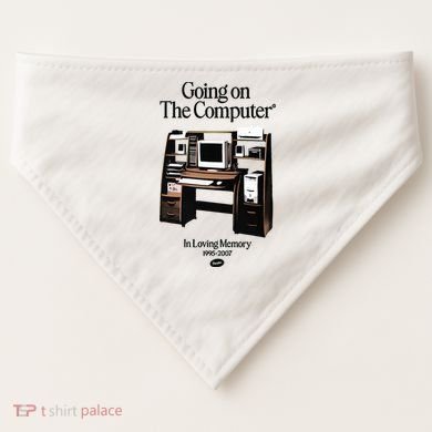 Going On The Computer In Loving Memory 1995 2007 USA-Made Doggie Bandana