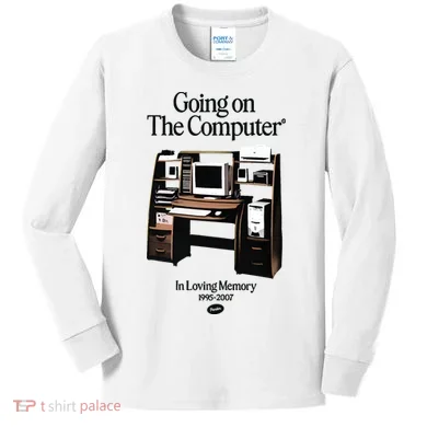 Going On The Computer In Loving Memory 1995 2007 Kids Long Sleeve Shirt