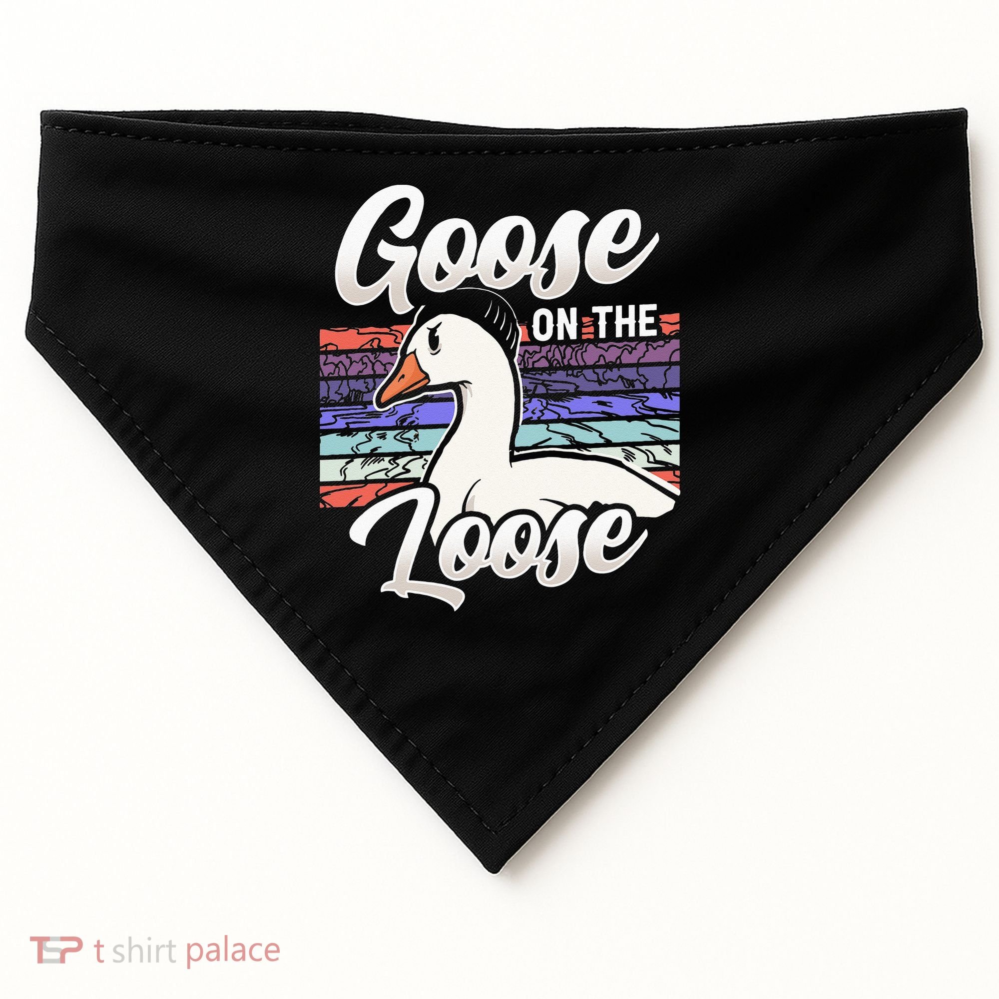 Goose On The Loose Animal Geese Owner Lover USA-Made Doggie Bandana