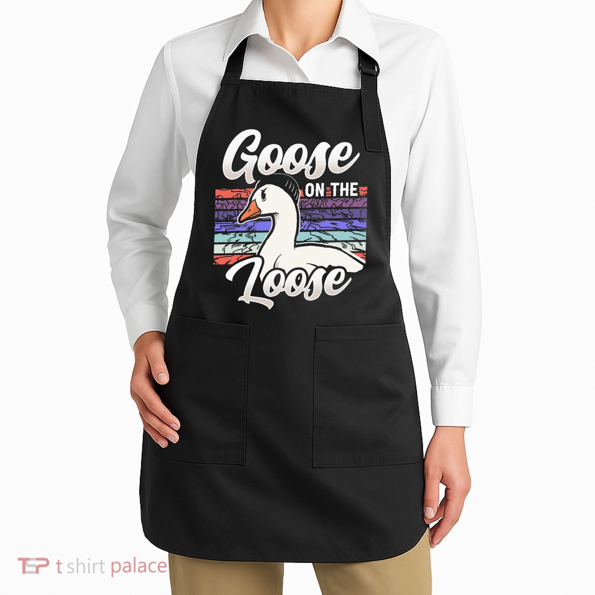 Goose On The Loose Animal Geese Owner Lover Apron
