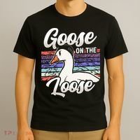 Goose On The Loose Animal Geese Owner Lover T-Shirt thumb 3