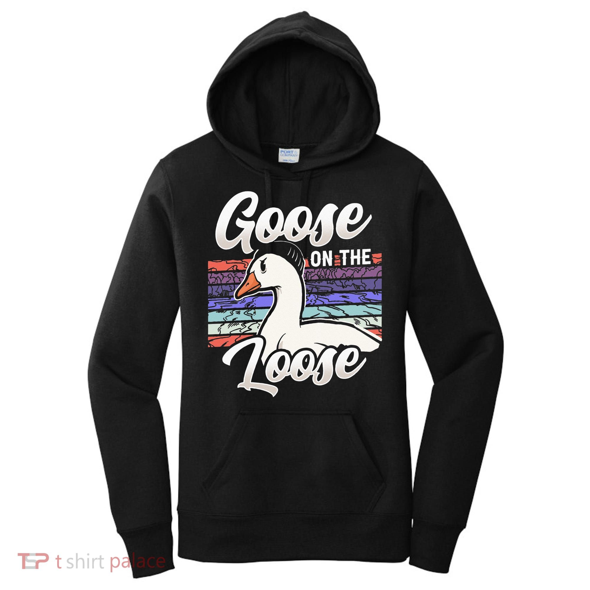 Goose On The Loose Animal Geese Owner Lover Women's Hoodie