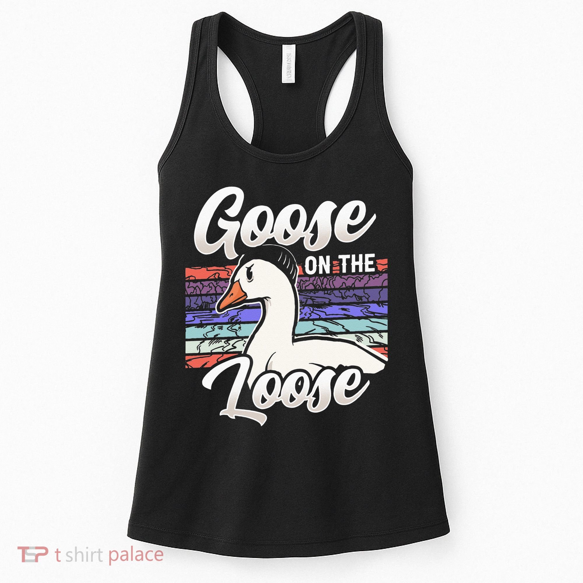 Goose On The Loose Animal Geese Owner Lover Women's Tank Top