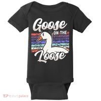 Goose On The Loose Animal Geese Owner Lover Baby Bodysuit thumb 0