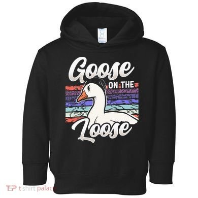 Goose On The Loose Animal Geese Owner Lover Toddler Hoodie