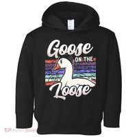 Goose On The Loose Animal Geese Owner Lover Toddler Hoodie thumb 0
