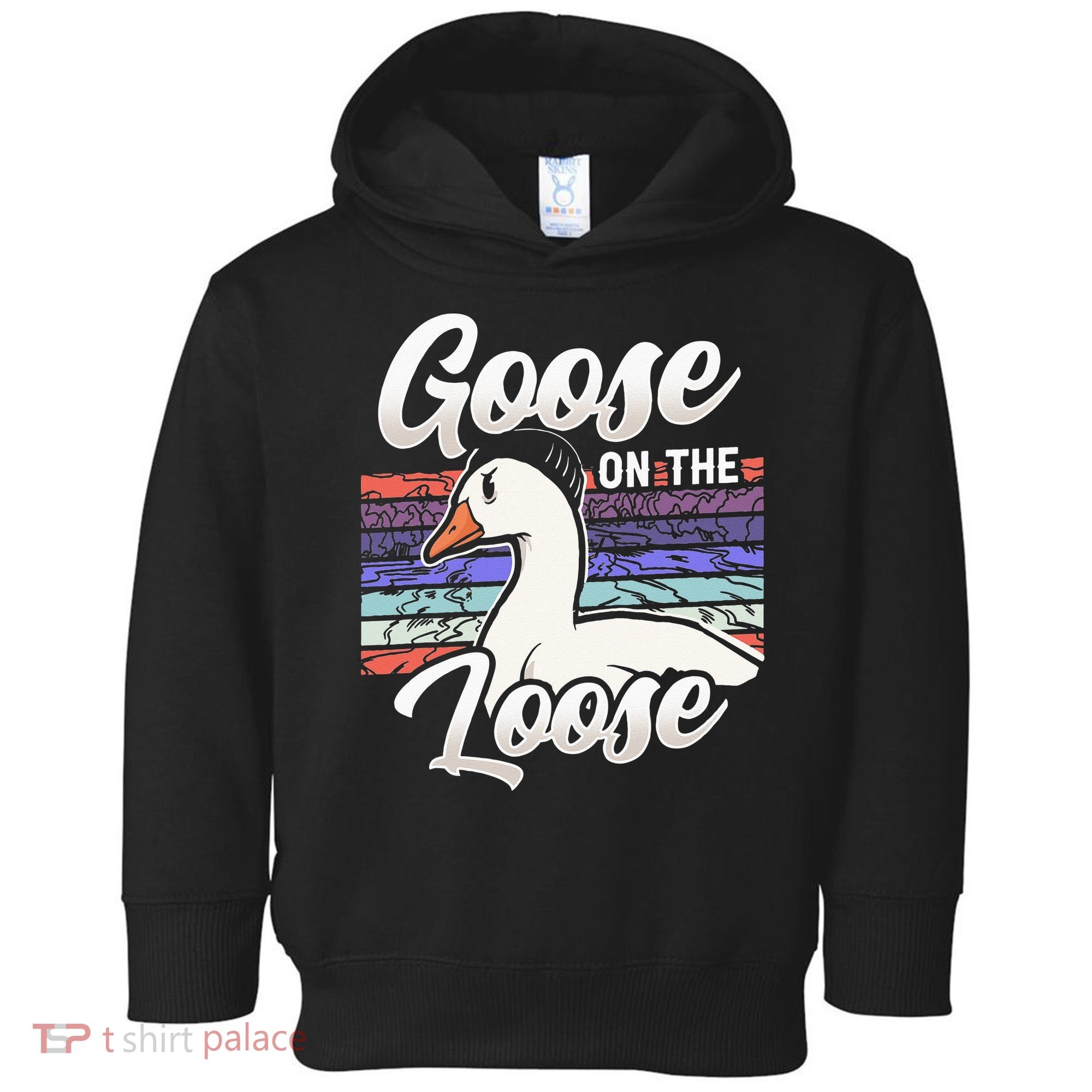 Goose On The Loose Animal Geese Owner Lover Toddler Hoodie