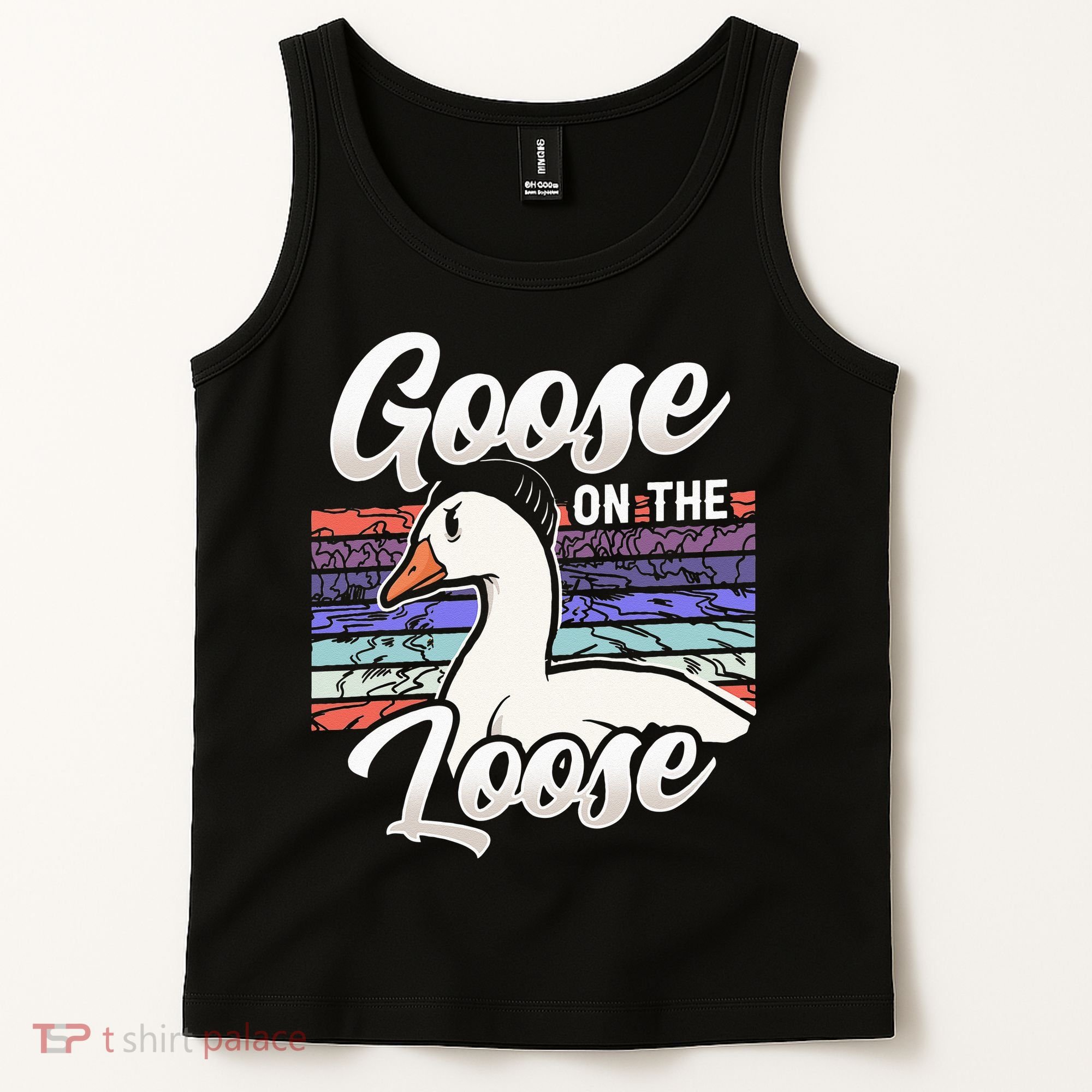 Goose On The Loose Animal Geese Owner Lover Tank Top