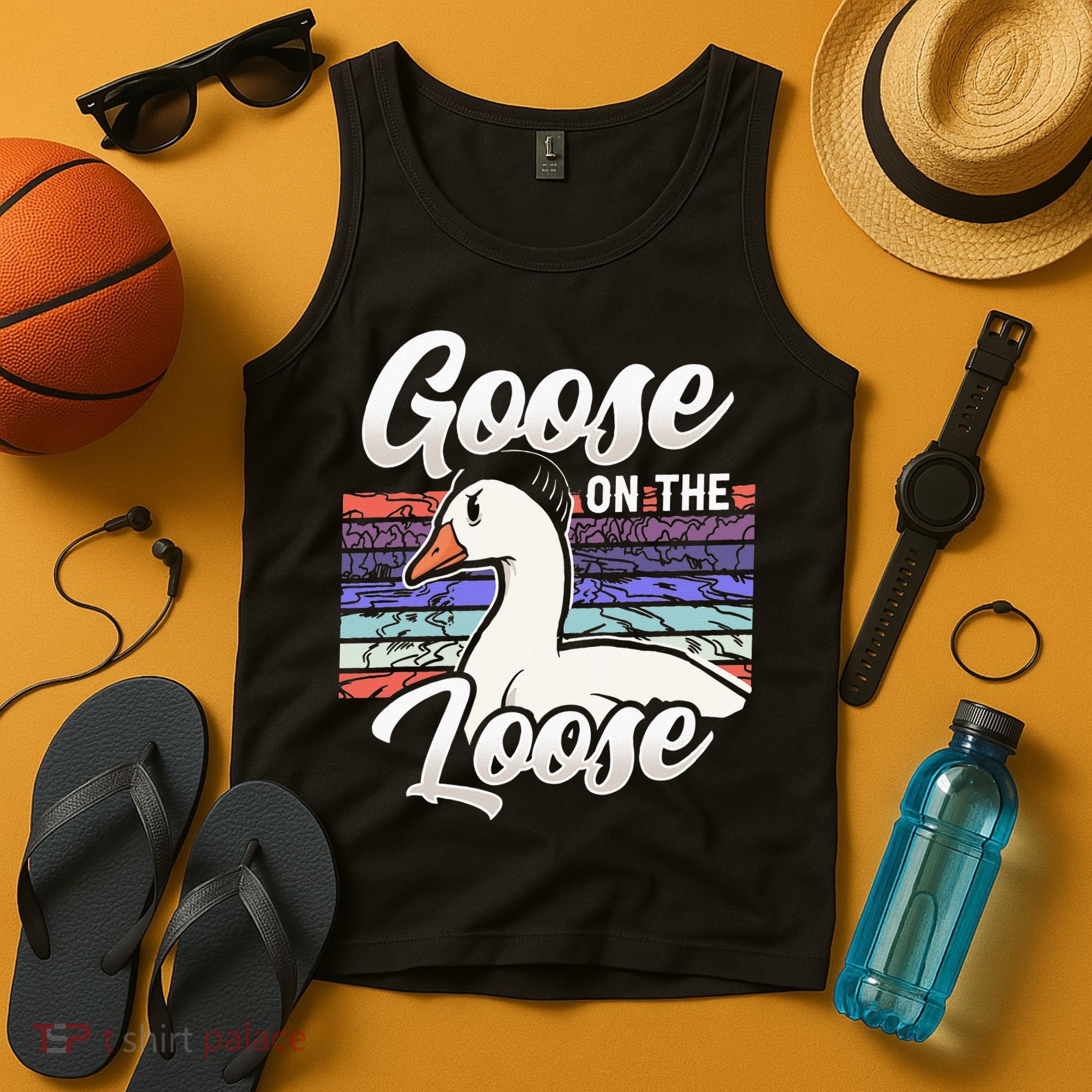 Goose On The Loose Animal Geese Owner Lover Tank Top