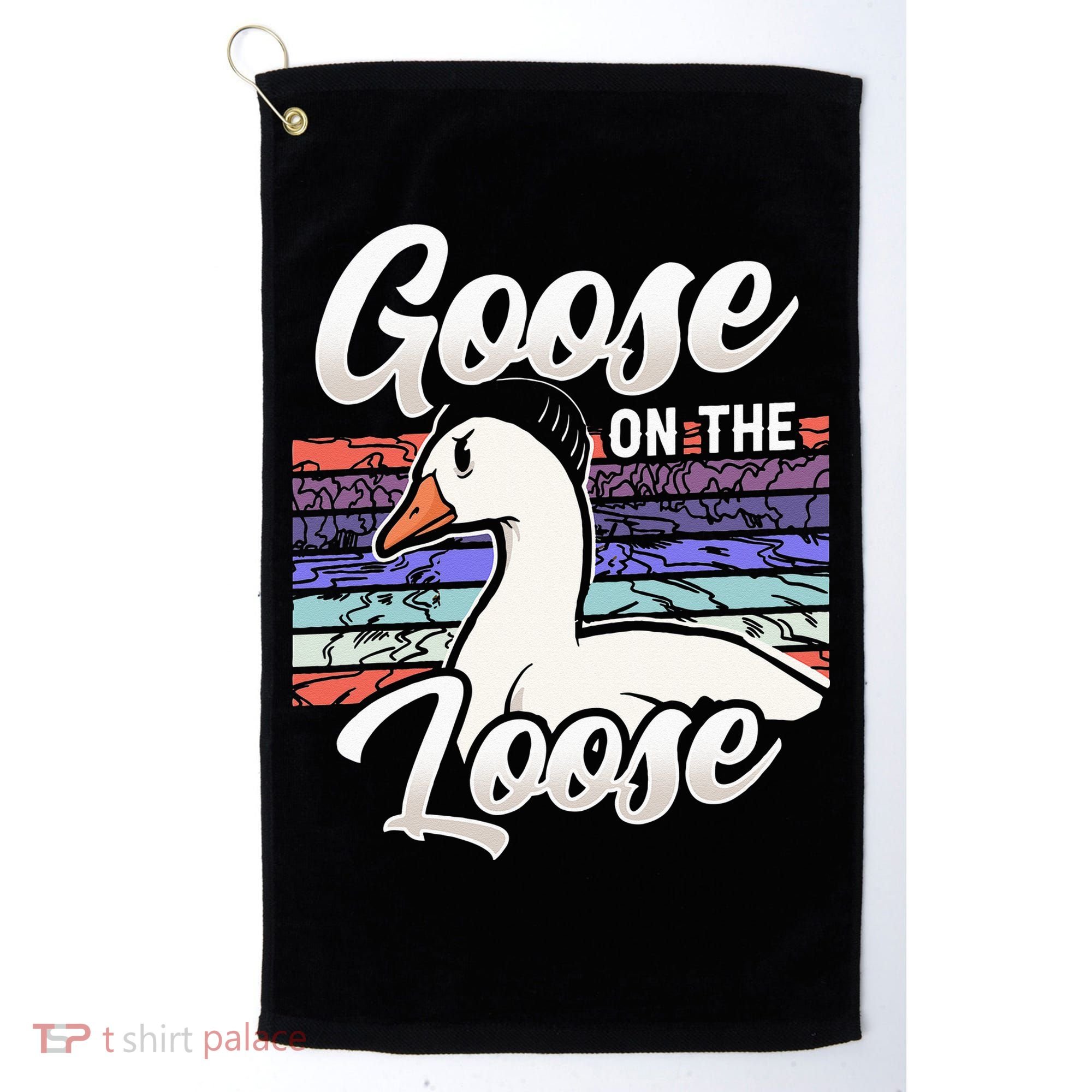 Goose On The Loose Animal Geese Owner Lover Golf Towel