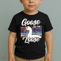 Goose On The Loose Animal Geese Owner Lover Toddler T-Shirt thumb 2