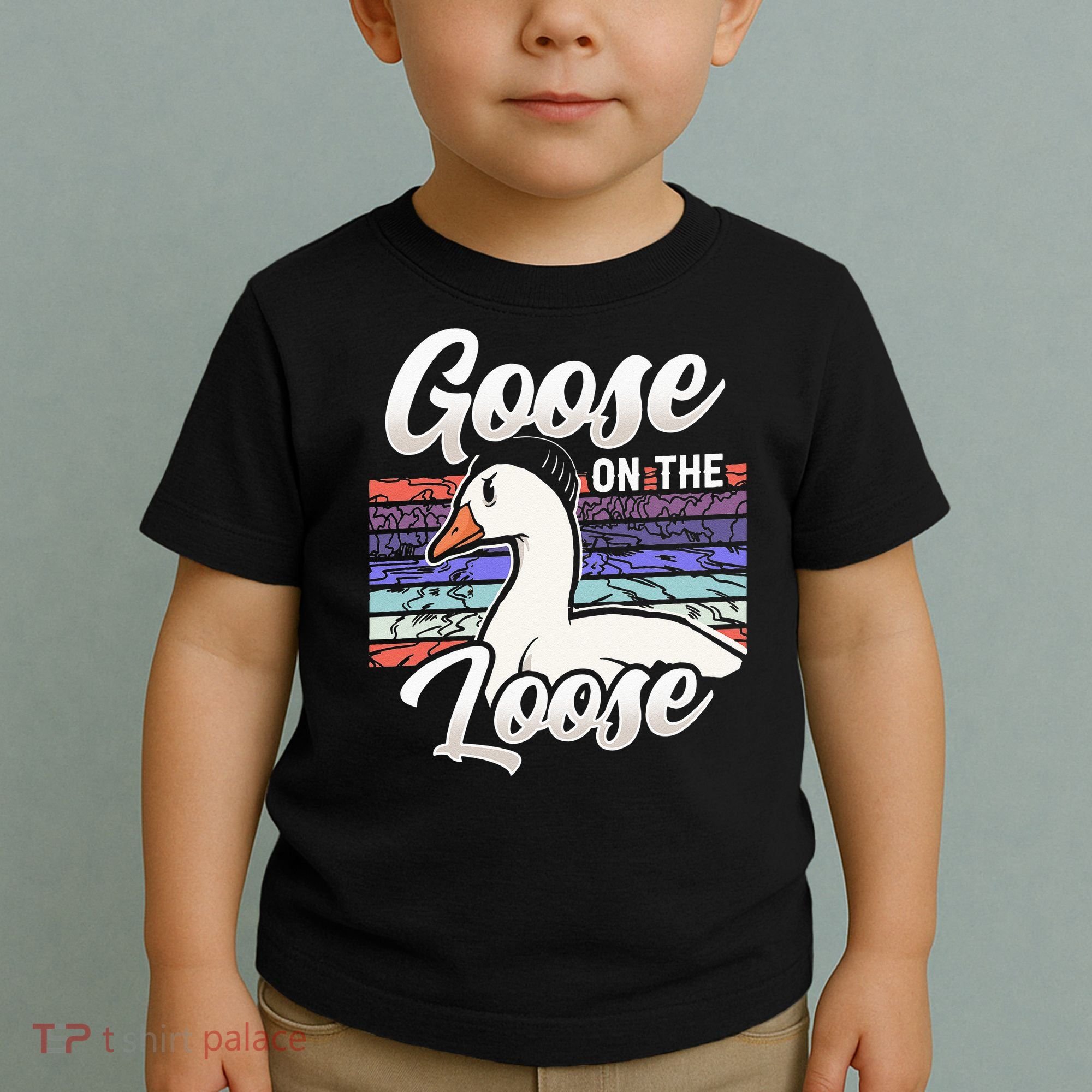 Goose On The Loose Animal Geese Owner Lover Toddler T-Shirt