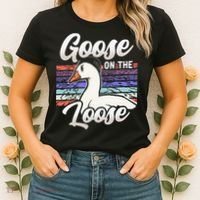 Goose On The Loose Animal Geese Owner Lover Women's T-Shirt thumb 2