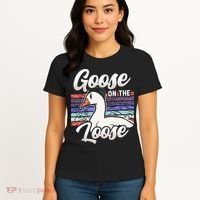 Goose On The Loose Animal Geese Owner Lover Women's T-Shirt thumb 4