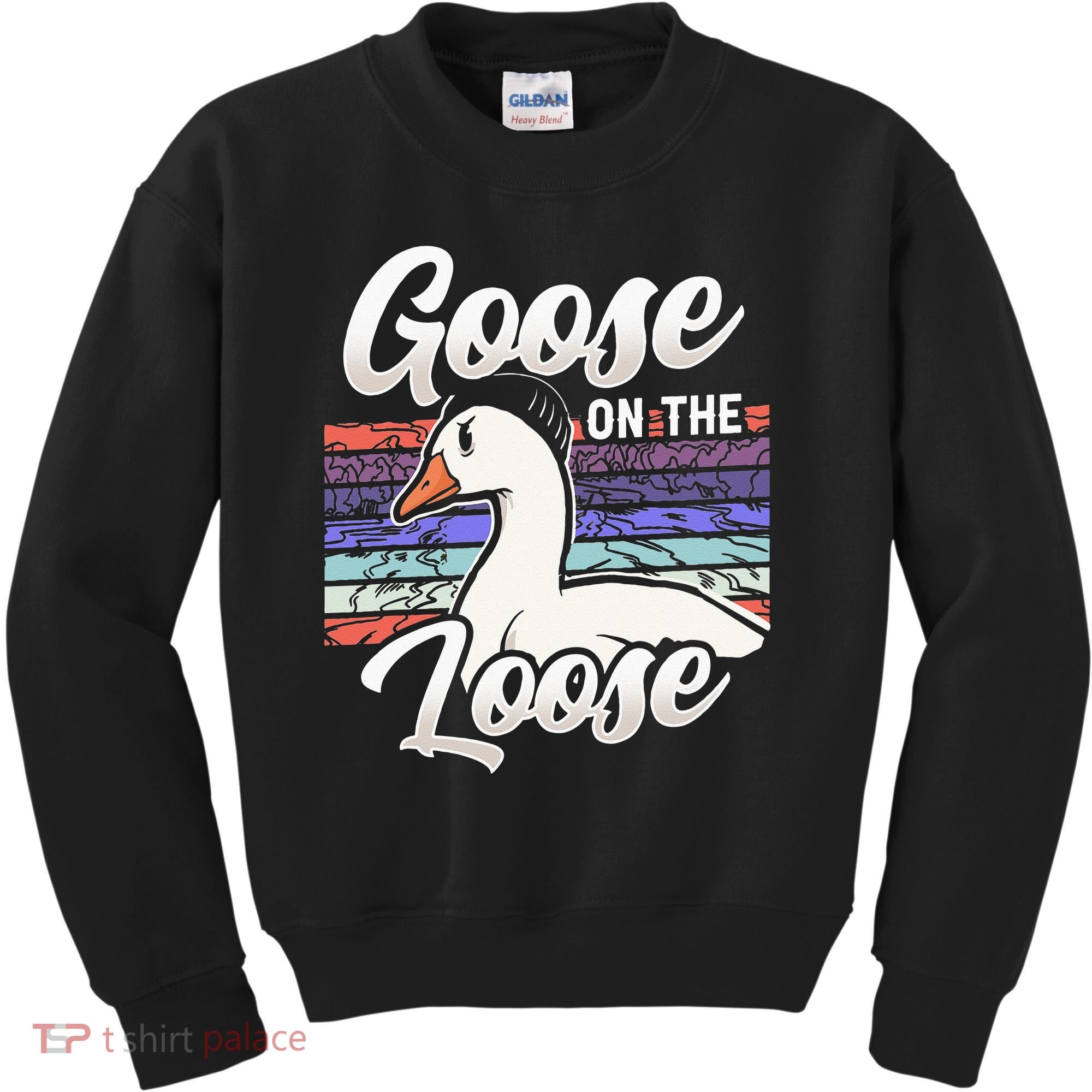 Goose On The Loose Animal Geese Owner Lover Kids Sweatshirt