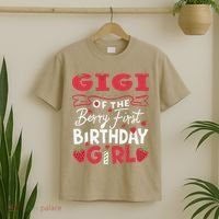 Gigi Of The Berry First Birthday Girl Strawberry Grandma T-Shirt thumb 2
